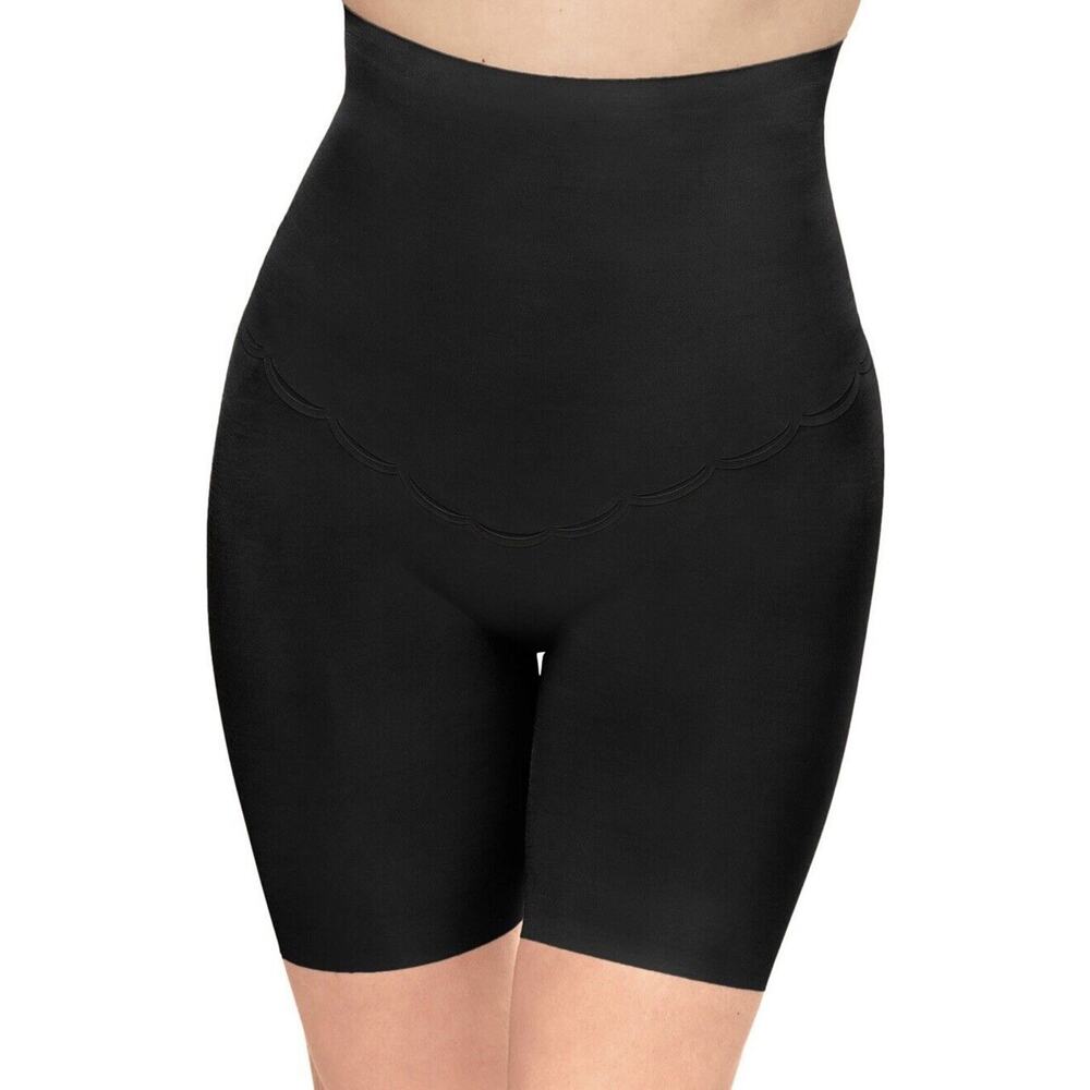 Wacoal Thigh Slimmer Shaper Firm Tummy Control High Waist Size L 808307 Black